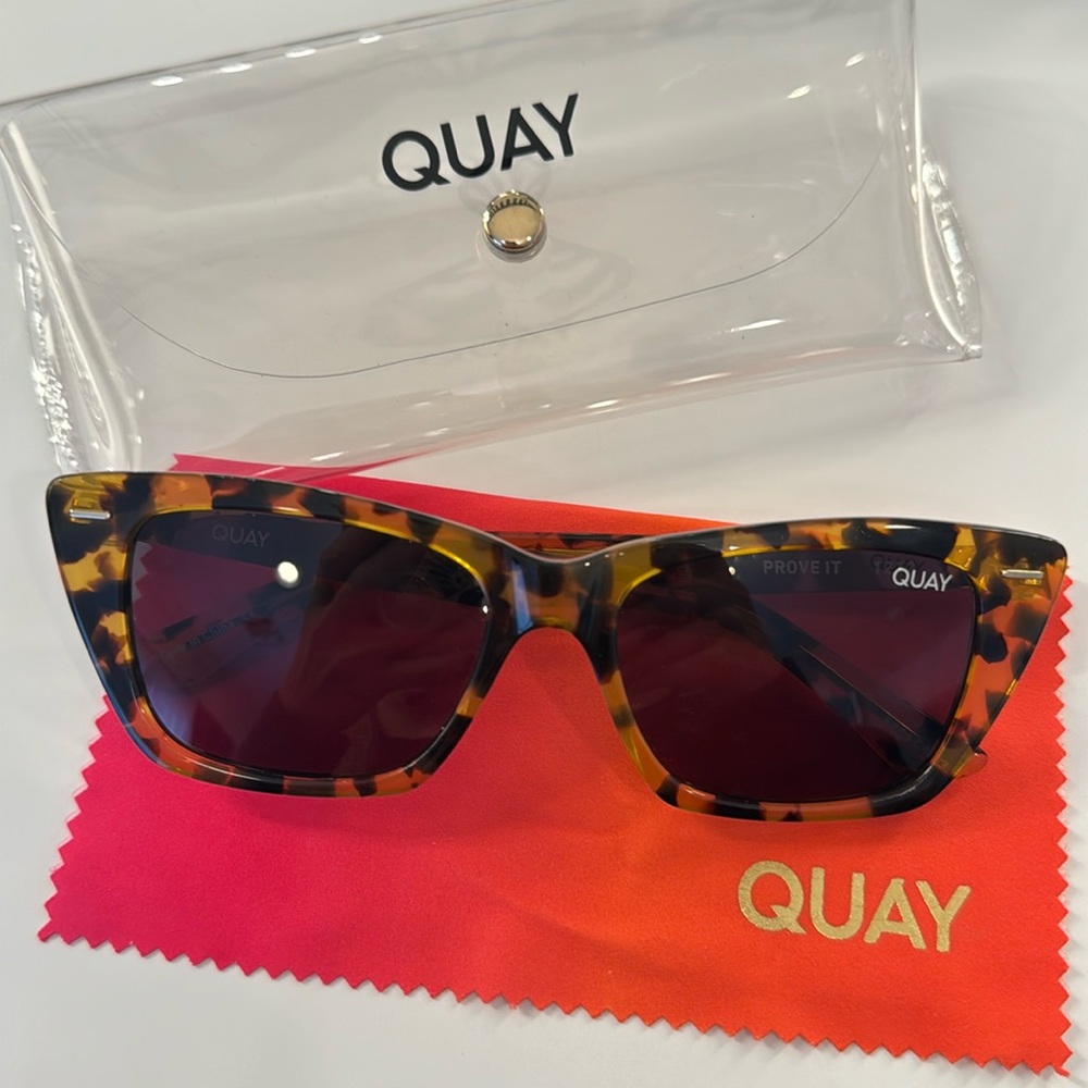Quay Prove It Cat-Eye Sunglasses in tortoise!!